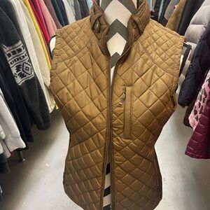 Women's Quilted Tan Vest